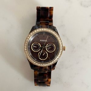 Tortoise Fossil Watch